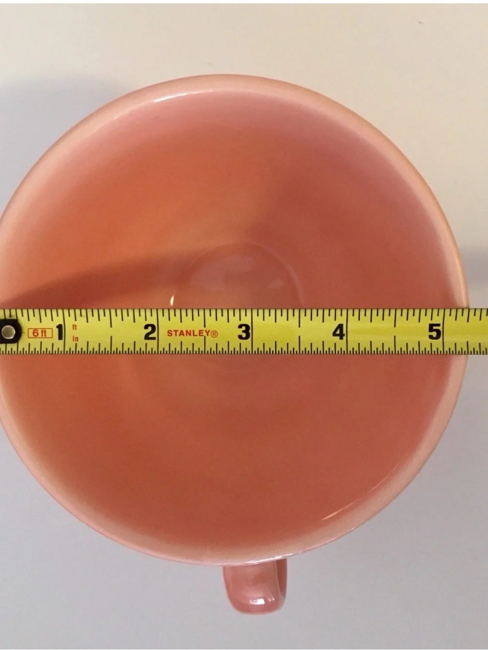 Pink Ceramic Cup - Scalloped Design